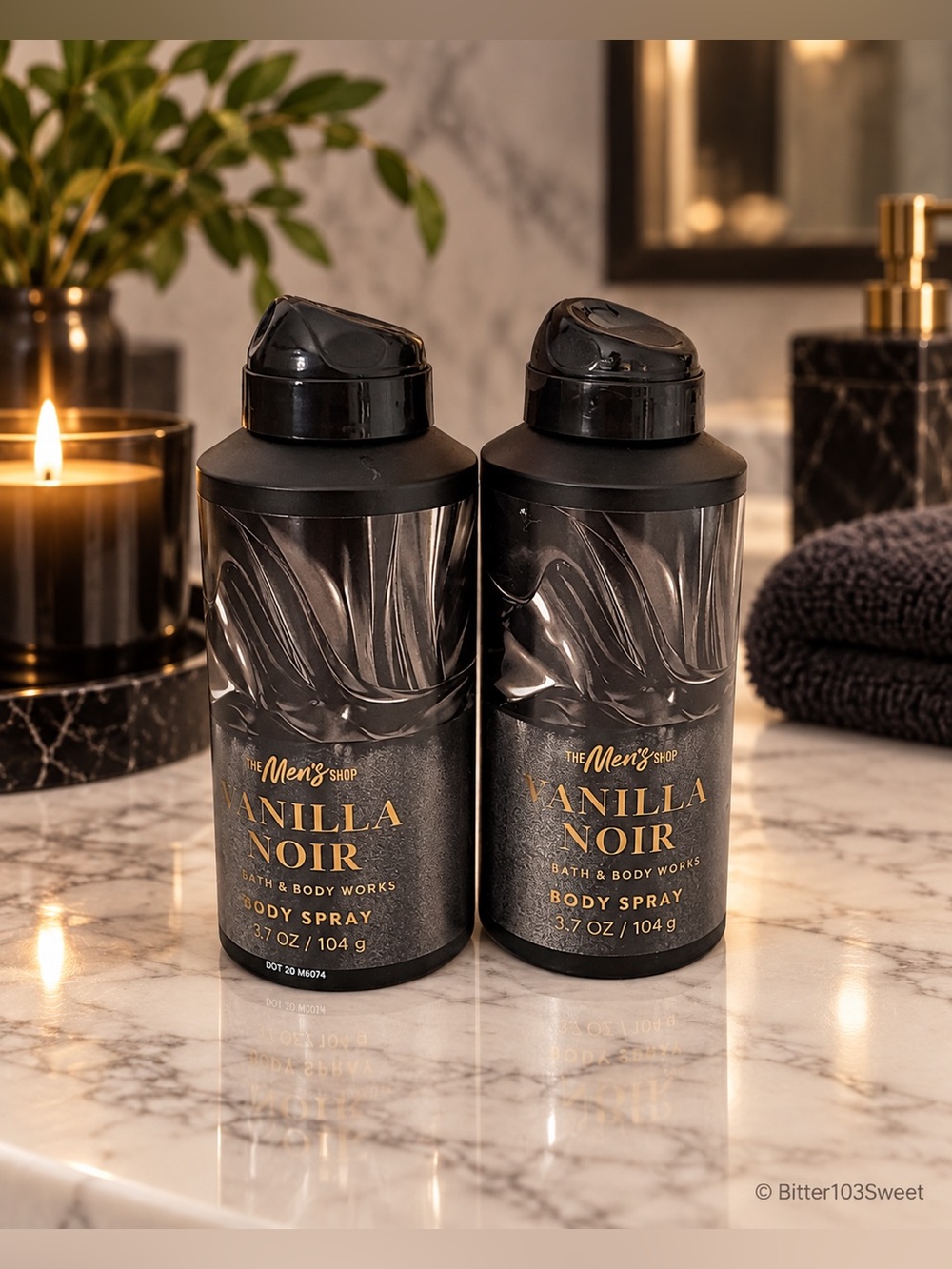 2 Bath & Body Works Vanilla Noir Men’s Body Spray